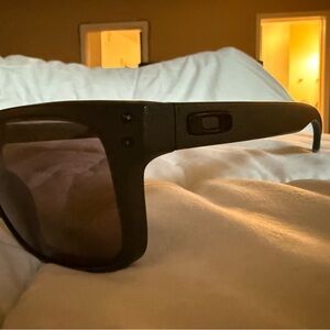 Oakley Matte Black Sunglasses with Dark Smoke Lenses
